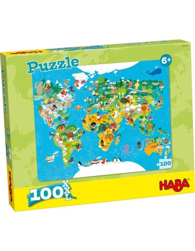 Puzzle Mapamundi. Haba