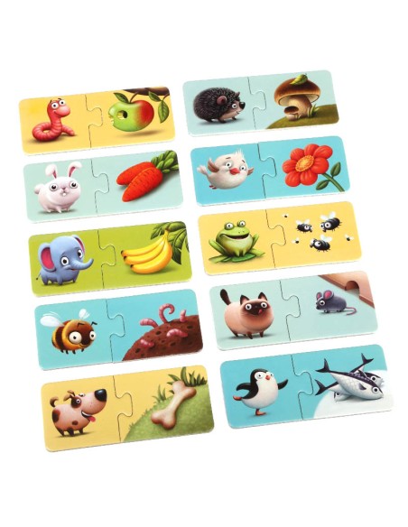 Puzzle Mi comida. Puzzlika