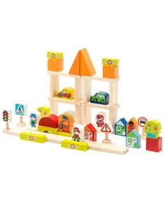 Bloques de Construcción de Madera-Ciudad. Cubika 2