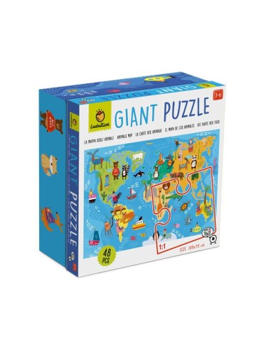 Giant puzzle, animales del mundo. Ludattica