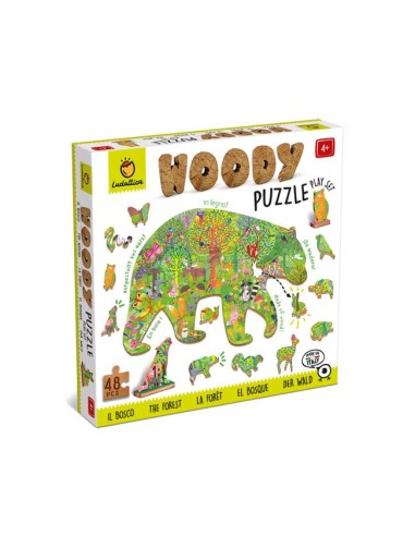 Woody puzzle, el bosque . Ludattica