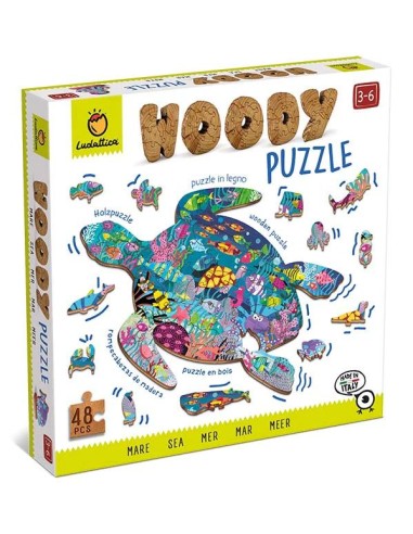 Woody puzzle, el océano . Ludattica