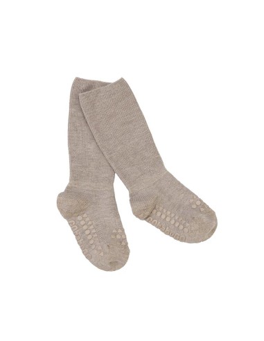 Calcetines de bambú antideslizantes, sand. Go baby Go