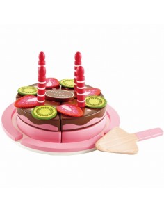 Tarta de cumpleaños dos sabores. Hape