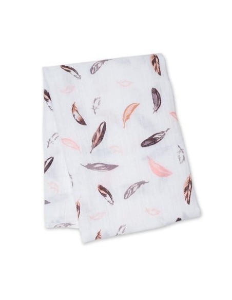 Muselina de algodón, plumas. Lulujo