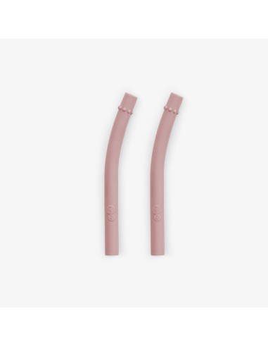 Pack dos pajitas para mini cup, rosa. Ezpz