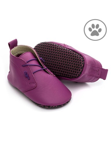 Zapatito de bebé , soft paw, Urban fucsia (talla L). Liliputi.