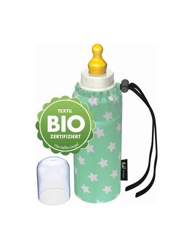 Biberón cristal Emil, estrellas mint