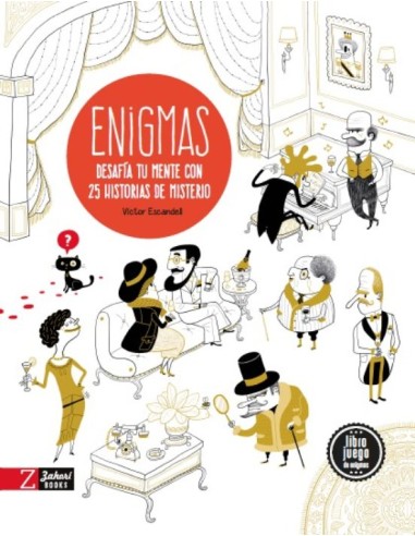 Libro "Enigmas, desafía tu mente con 25 historias de misterio"