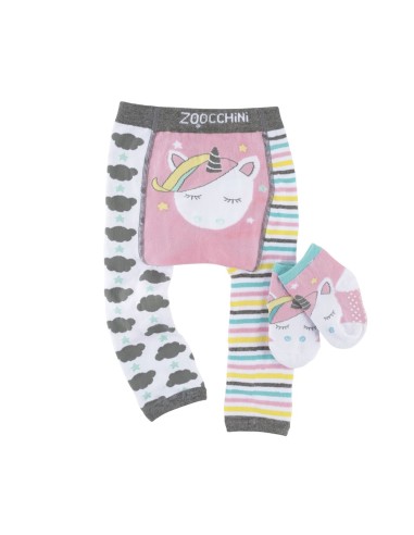Legging + calcetines, unicornio. Zoocchini.