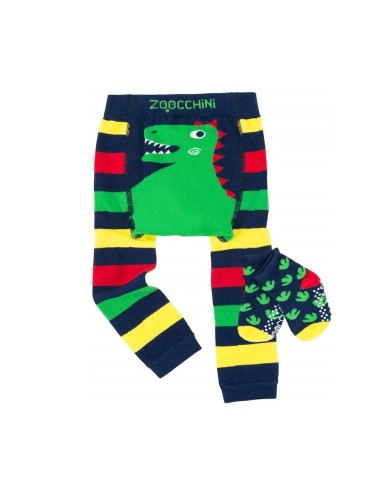 Legging + calcetines, dinosaurio. Zoocchini.