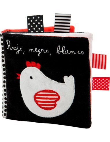 Libro tela "Rojo, negro, blanco" Combel