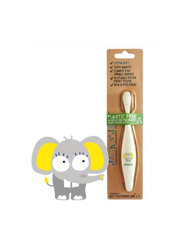 Cepillo de dientes Bio, Jack'n Jill elefante