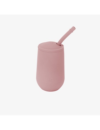 Happy cup con tapa y pajita de silicona, rosa. Ezpz (236ml)