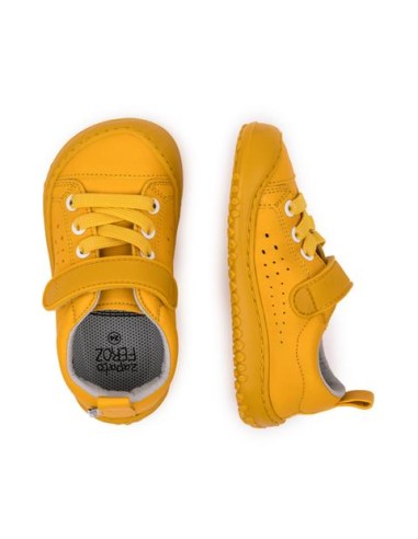 Paterna Rocker amarillo, piel. Zapato feroz. SS23