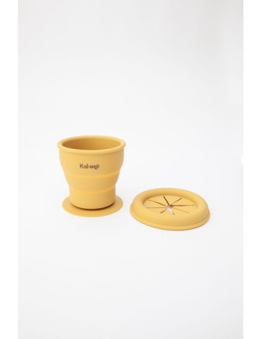 Taza portasnacks, mostaza. Kaisho