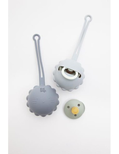 Portachupetes, gris. Kaisho.