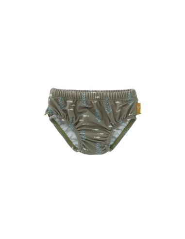 Bañador pañal, océano verde volantes. Fresk