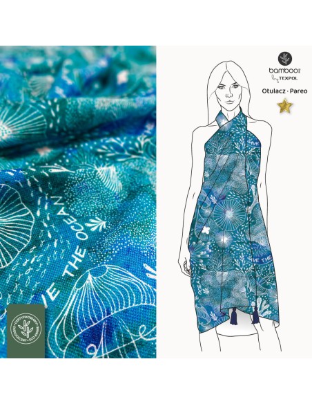 Arrullo/Pareo save the ocean. Bamboo Line. (150x100)