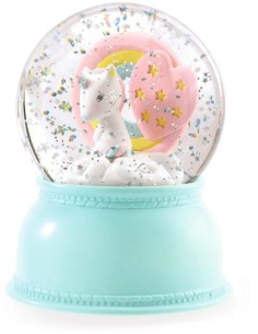 Lámpara bola de nieve, Unicornio. Djeco