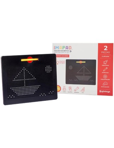 Imapad negro, tablero magnético. Braintoys