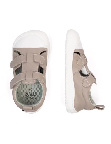 Javea Rocker gris, piel. Zapato Feroz SS23.