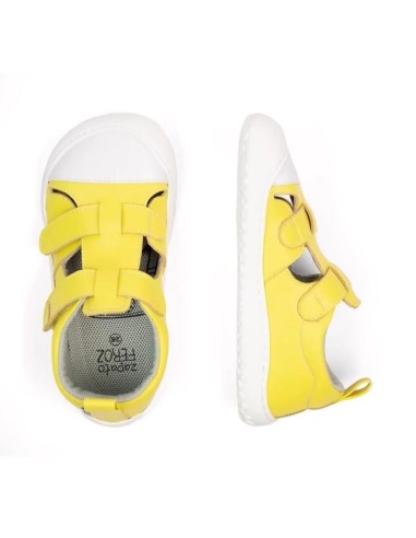 Javea Rocker amarillo, microfibra. Zapato Feroz SS23.