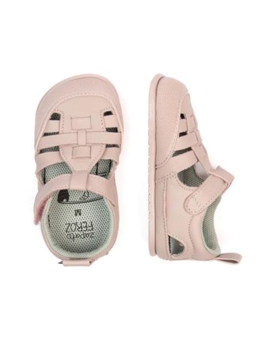 Tabarca rosa palo, piel. Zapato Feroz SS23.