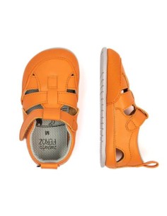 Irta naranja, microfibra. Zapato feroz. SS23.