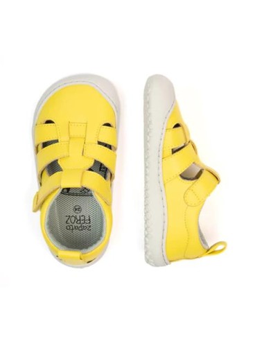 Irta Rocker amarillo, microfibra. Zapato Feroz. SS23,