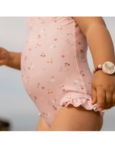 Bañador volantes Little Pink Flowers. Little Dutch.