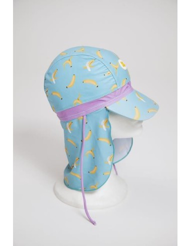 Gorro con visera y con protección solar, Platanitos. Kaisho.