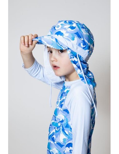 Gorro con visera y con protección solar, Hola-ola Caracola. Kaisho.