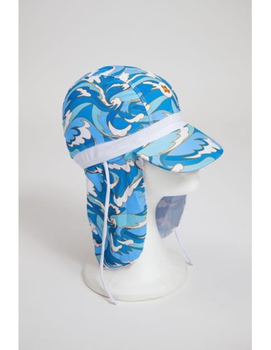 Gorro con visera y con protección solar, Ola-olita. Kaisho.