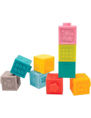 Conjunto 9 cubos apilables. Ludi