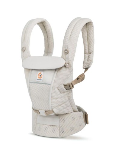 Mochila de porteo Adapt soft flex mesh, natural beige. ErgoBaby
