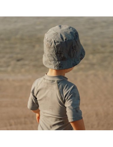 Gorro reversible Turtle island/oliva.  Little Dutch.