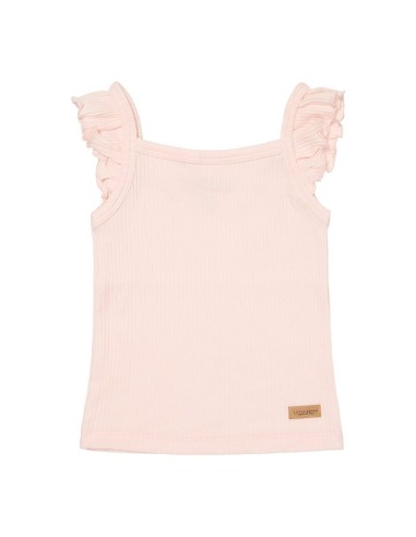 Camiseta de tirante con volantes Rosa. Little Dutch