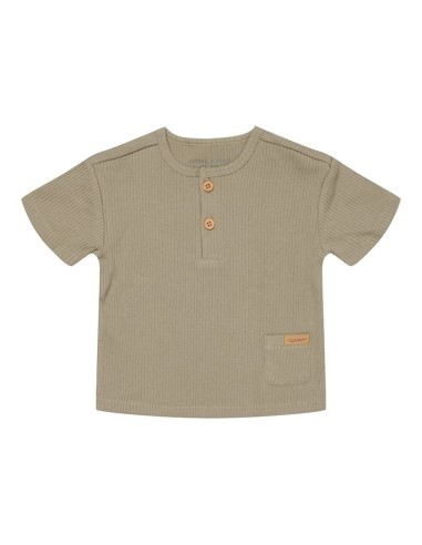 Camiseta manga corta oliva. Little Dutch