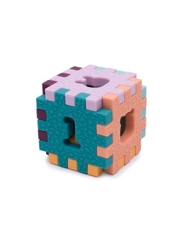 Puzzle sensorial Cubie pastel. We might be tiny!