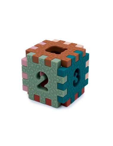 Puzzle sensorial Cubie retro. We might be tiny!