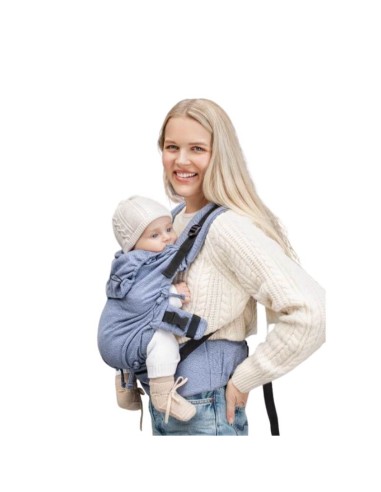 Mochila de Porteo Quokkababy Ecarrier, blue vibes.