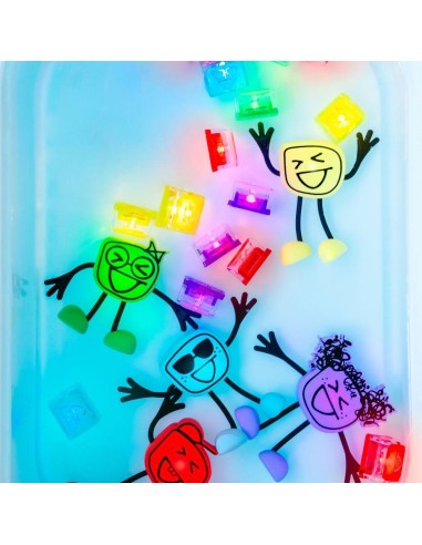 Set personaje + 2 cubos de luz. Glo pals