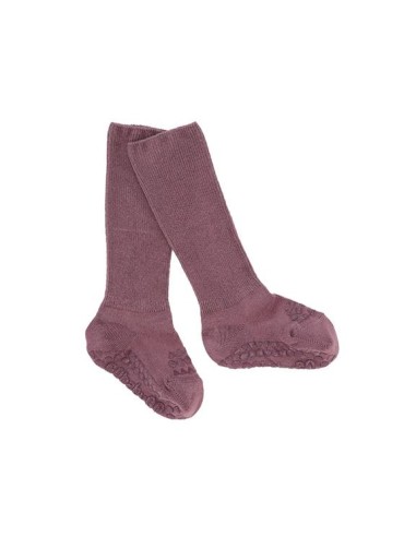 Calcetines de bambú antideslizantes, malva. Go baby Go