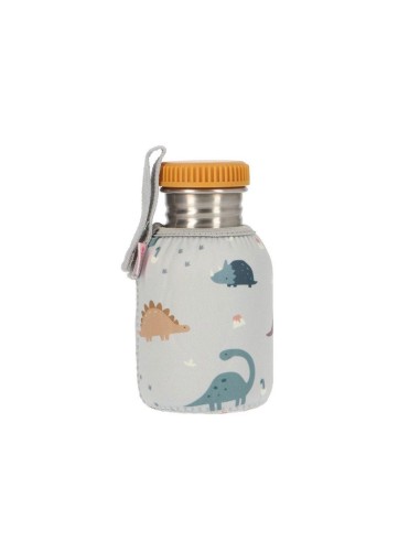 Botella Acero con Funda, dinos  (350ml). tutete