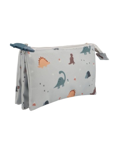 Estuche con 3 compartimentos, Dinos. tutete