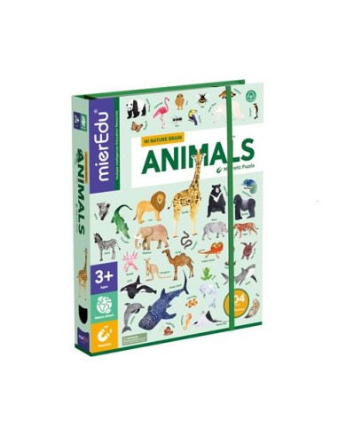 Puzzle magnético, todo sobre los animales (pequeño) MierEdu.
