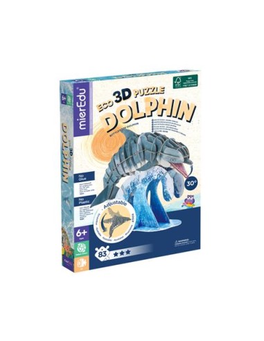 Puzzle eco 3D, Delfín. MierEdu.