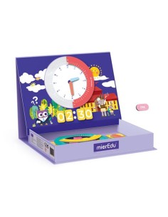 Juego magnético aprendizaje dela hora. MierEdu. 2