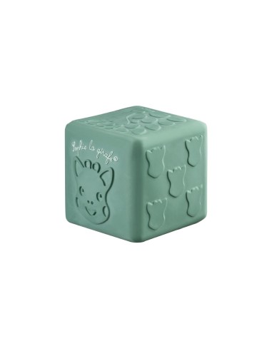 Cubo de texturas. Sophie la girafe